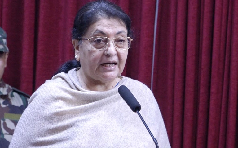 राजनीतिक परिवर्तनमा भूमिगत राजनीति गरेका महिलाहरूको योगदान अतुलनीयः पूर्वराष्ट्रपति भण्डारी